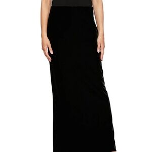 Alex Evenings Classic Black Maxi Skirt
